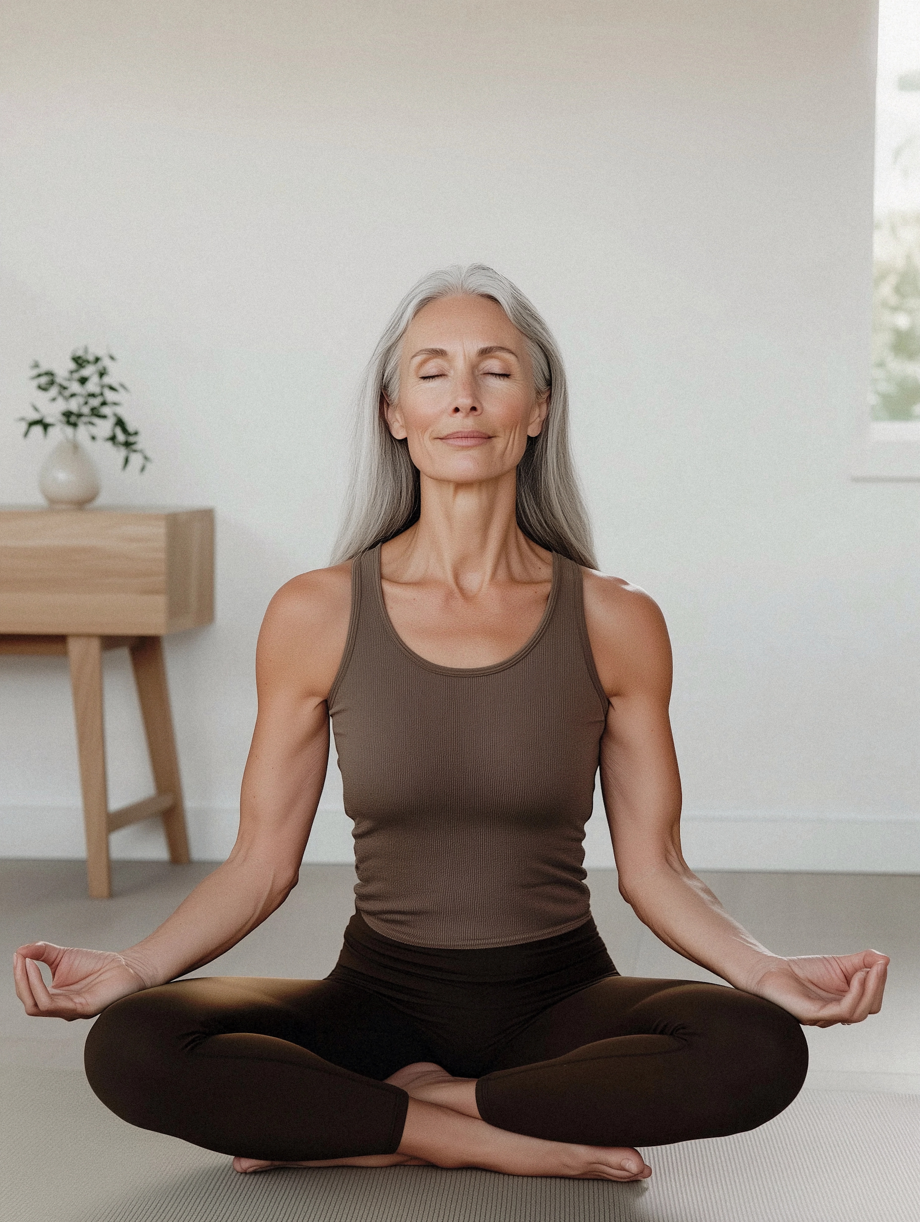 Serene Woman Meditating